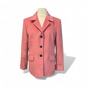 Kasper Mauve Pink Velvet Blazer 90’s Vintage 12P